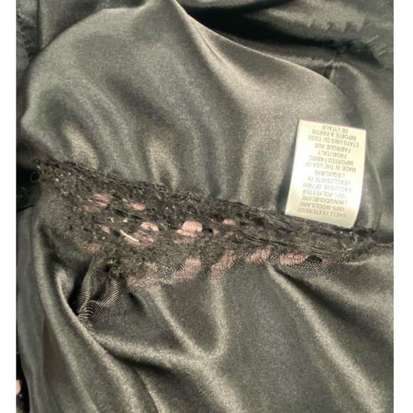 Milly NY Pink Black Wool Houndstooth Gingham Trim Pencil Skirt Sz 6 - Picture 6 of 6